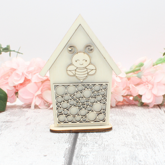 Bee Happy Hives - Paintable Wood Display