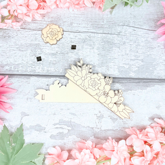 Bloom & Hold – Floral Magnetic Photo Holder