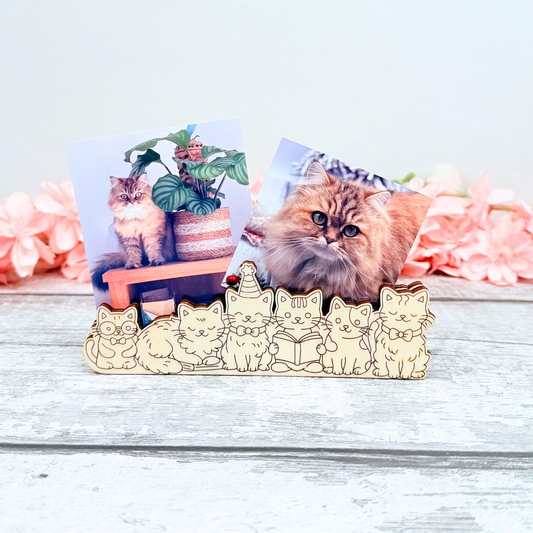Whiskers & Wonders – Kitty Cat Magnetic Photo Holder