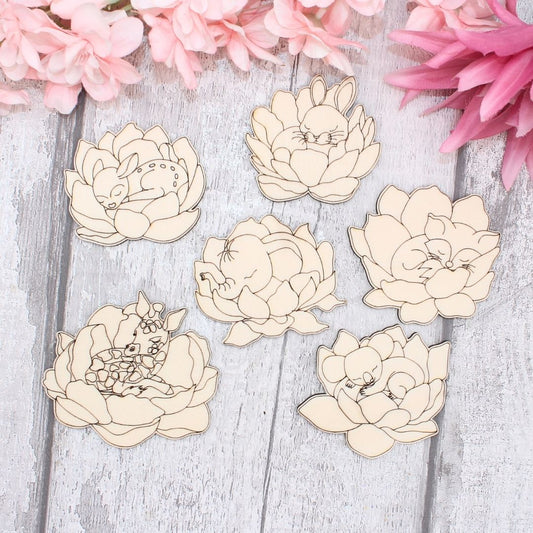 Baby Animals in Petals