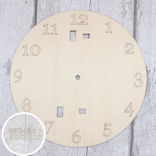 Clock Face & Numbers **Mechanism NOT included***