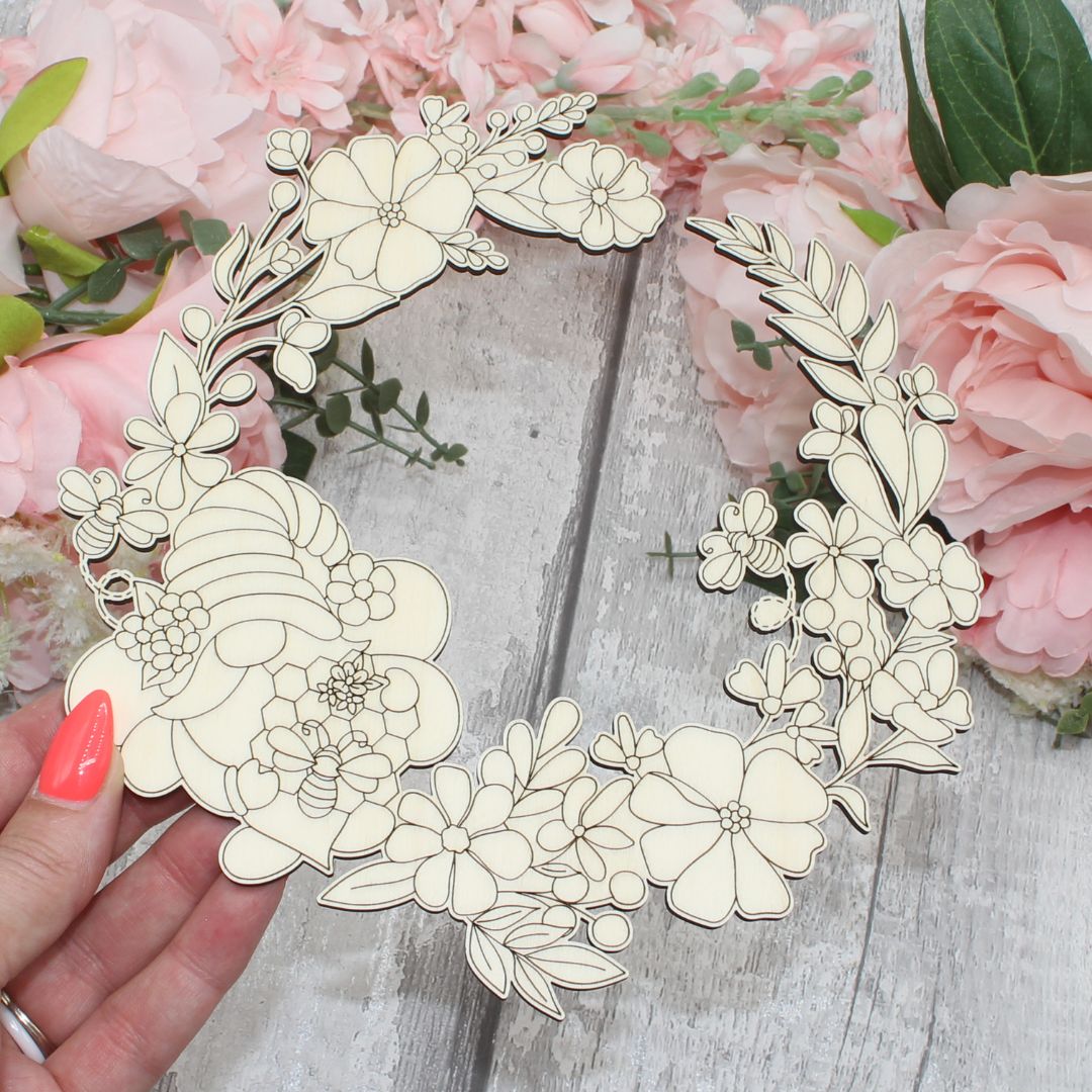 Spring Gnome Clock Face