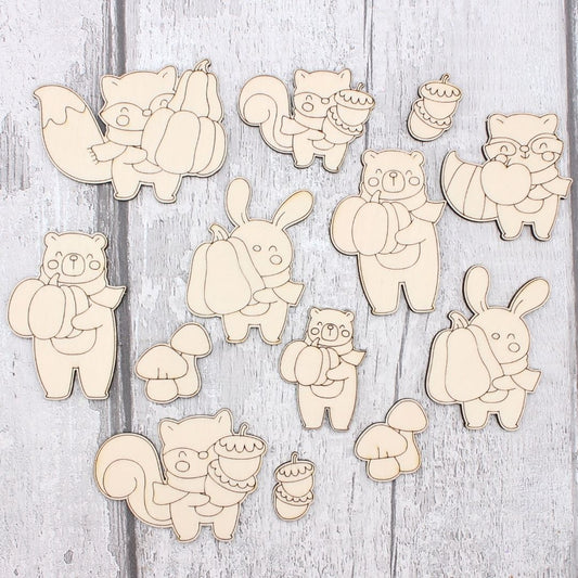 Autumn Woodland Animals - 13 Pieces