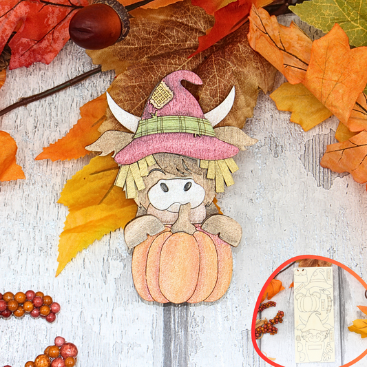 Harvest Highland Cow Pot Hanger