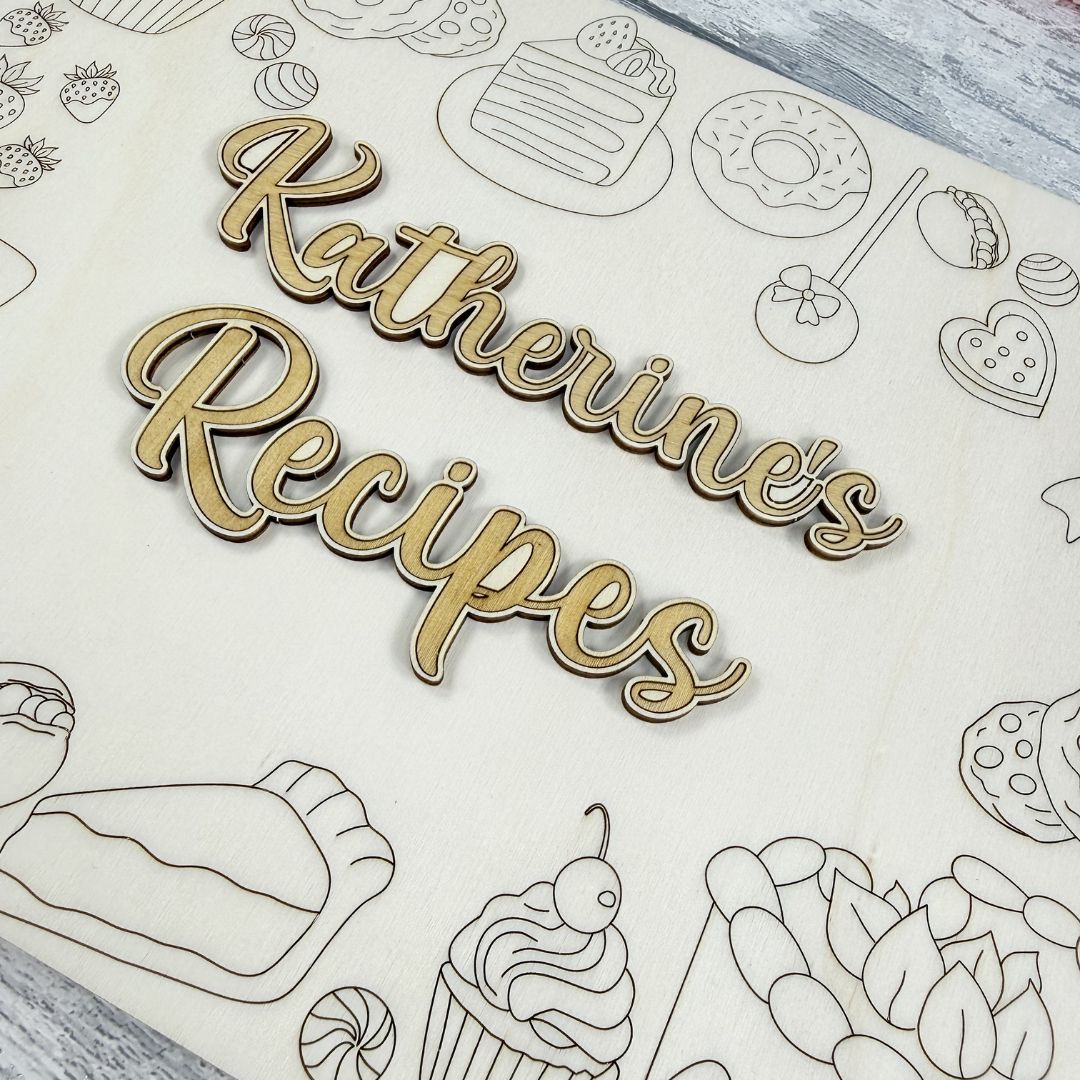 Personalised Sweet Recipe Book Craft Kit - (PRE-ORDER)