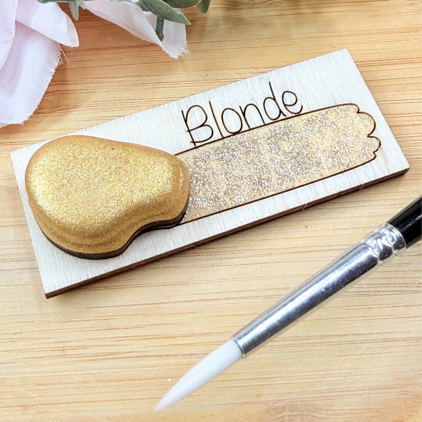 Handmade Glitter Watercolour Paint - Blonde