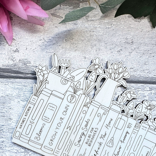 Spring Books & Florals Design – Interchangeable Quote Stand Insert