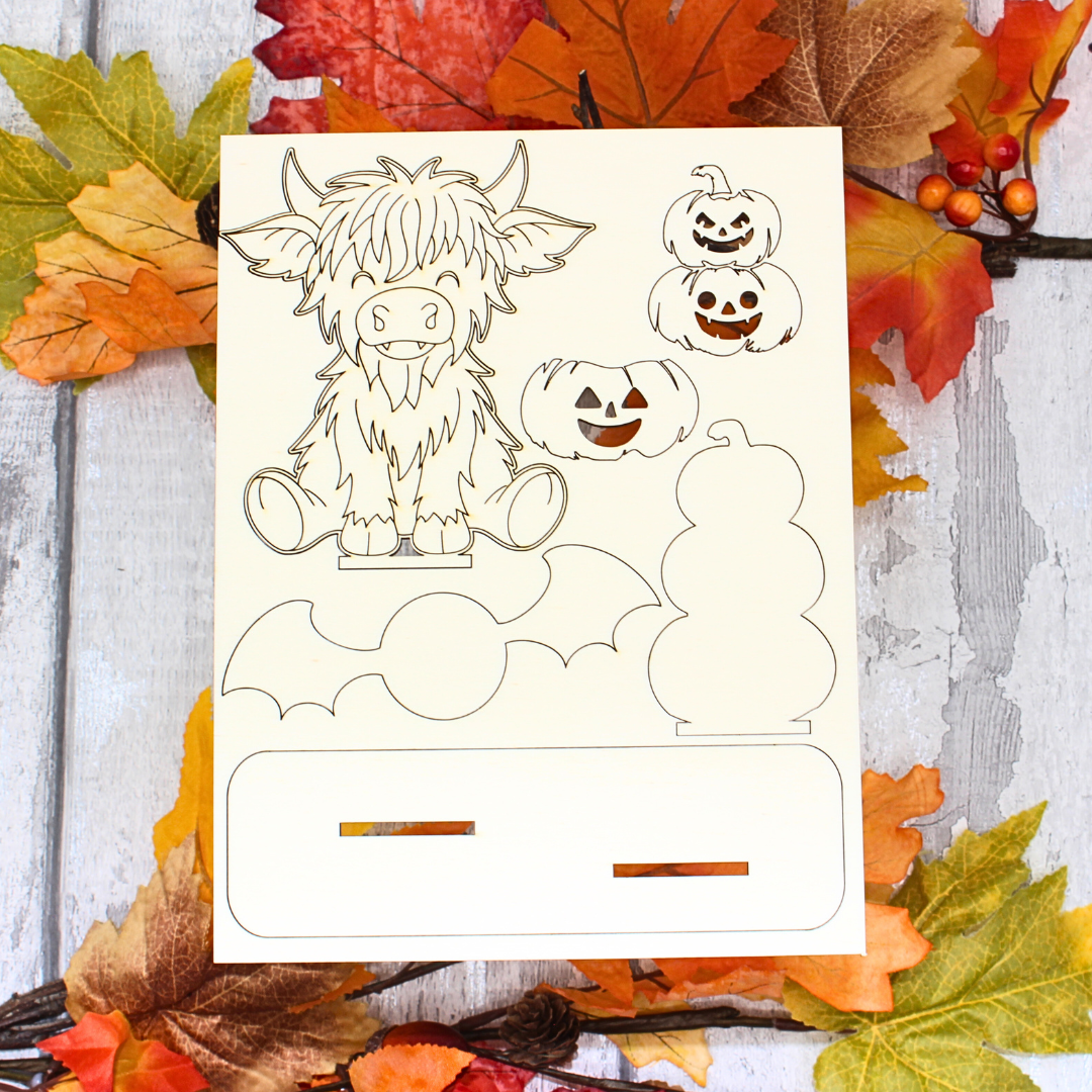 Halloween Highland Cow - Vampire Outfit