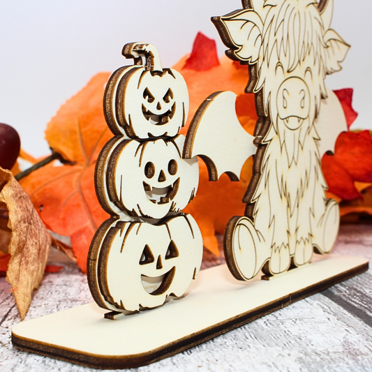 Halloween Highland Cow - Vampire Outfit