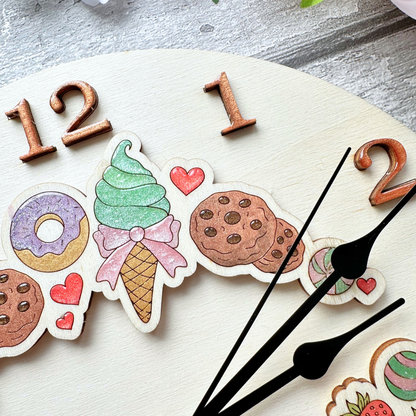 Sweet Treat Clock Face Insert