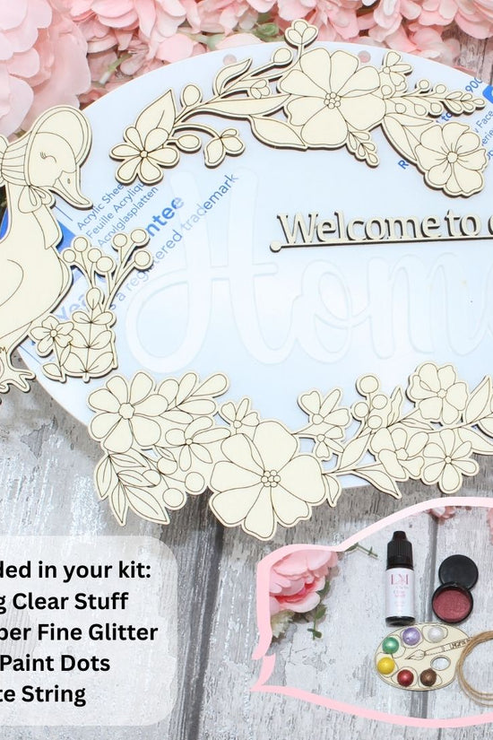 Welcome Home Sign - Goose Craft Kit