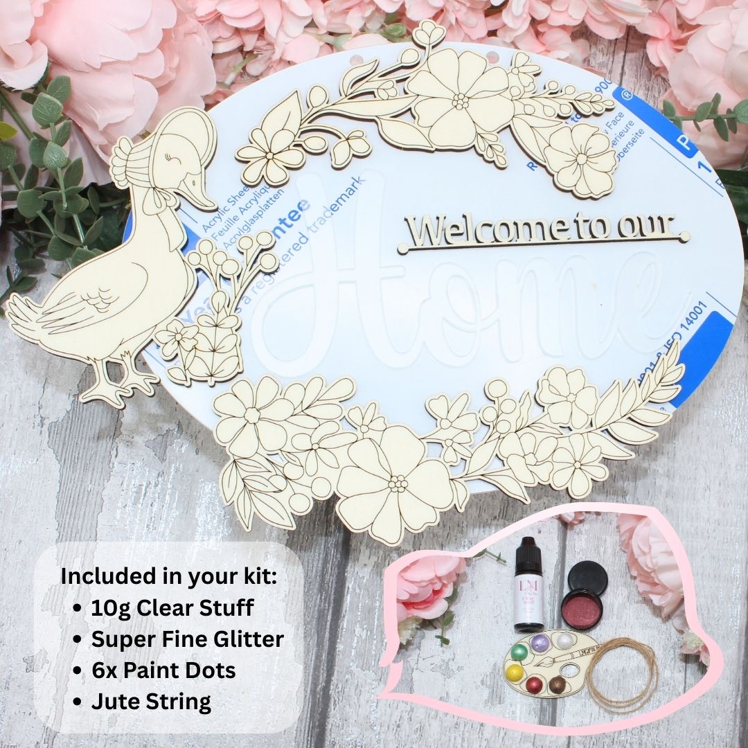 Welcome Home Sign - Goose Craft Kit