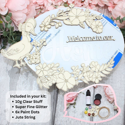 Welcome Home Sign - Goose Craft Kit
