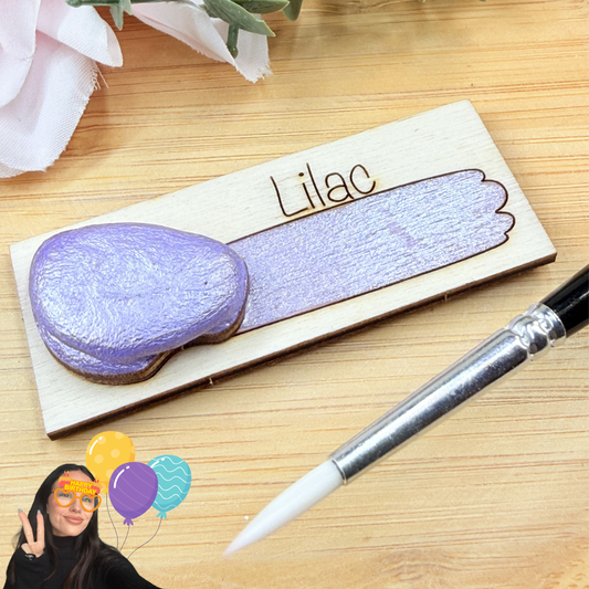 Handmade Shimmer Watercolour Paint - Lilac