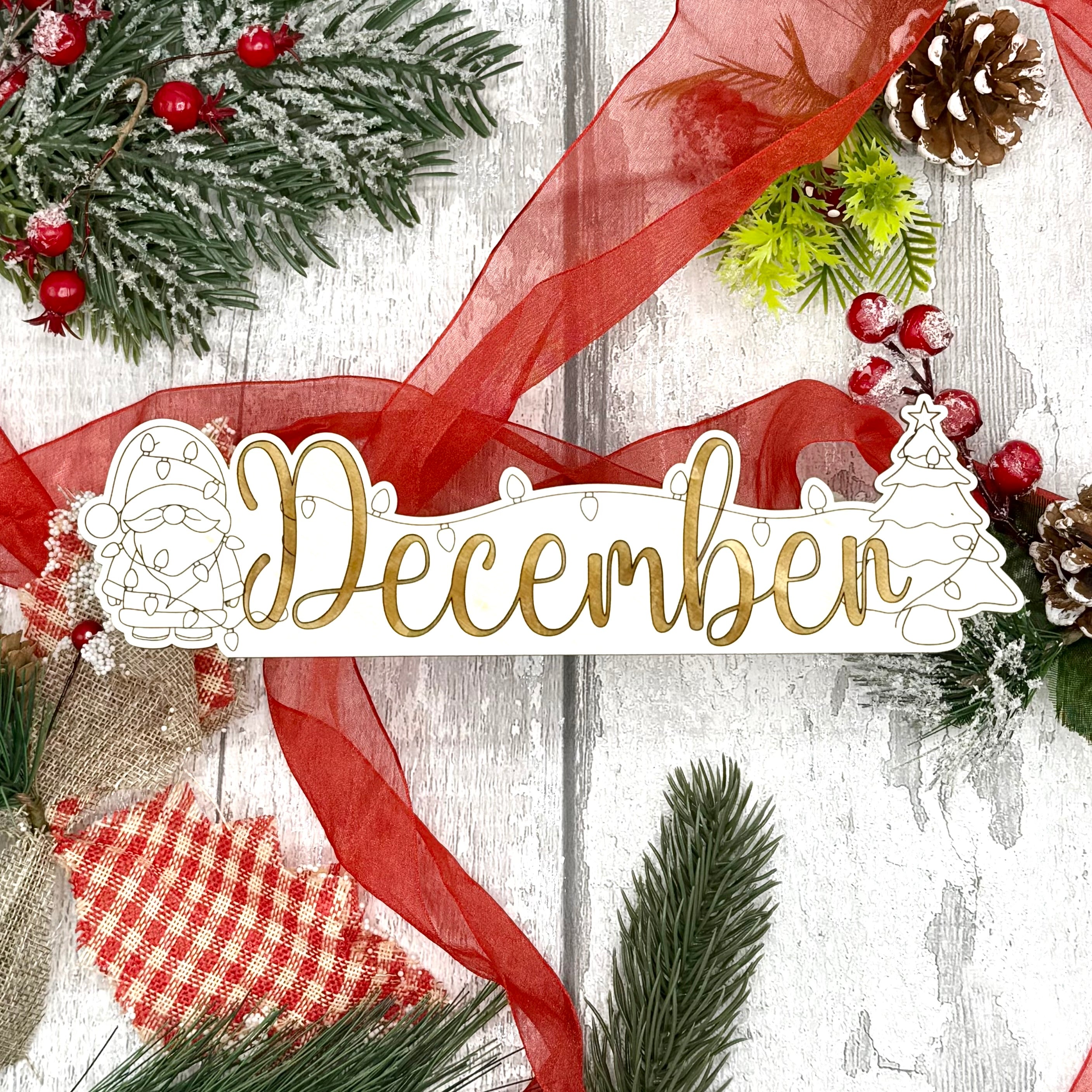 December Calendar Topper - Gnome Design – LMGiftsbyDee