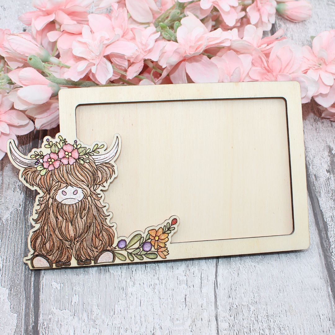 Highland Cow Photo Frame Craft Kit - LMGiftsbyDee