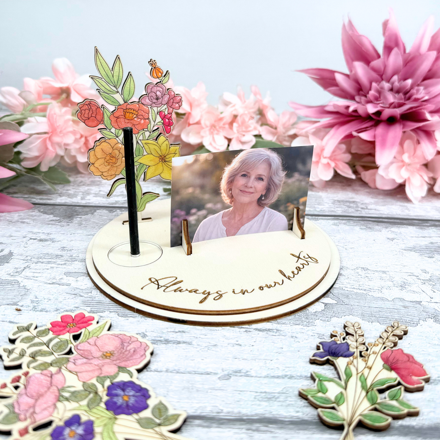 Memorial Candle & Photo Stand