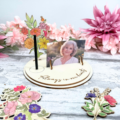 Memorial Candle & Photo Stand