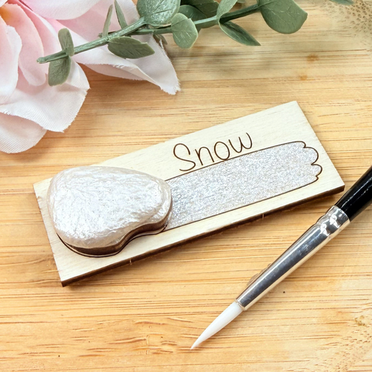 Handmade Glitter Watercolour Paint - Snow
