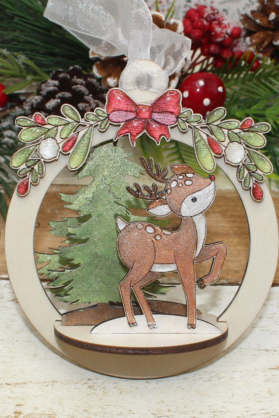 Little Deer 3D Tree Ornament Set