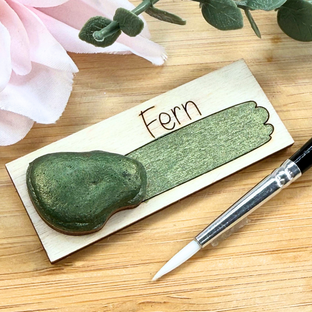 Handmade Shimmer Watercolour Paint - Fern