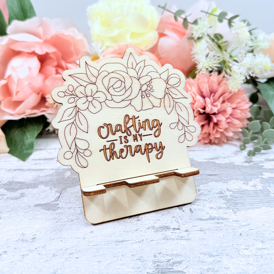 Crafting Is Therapy Floral Glaze Stand