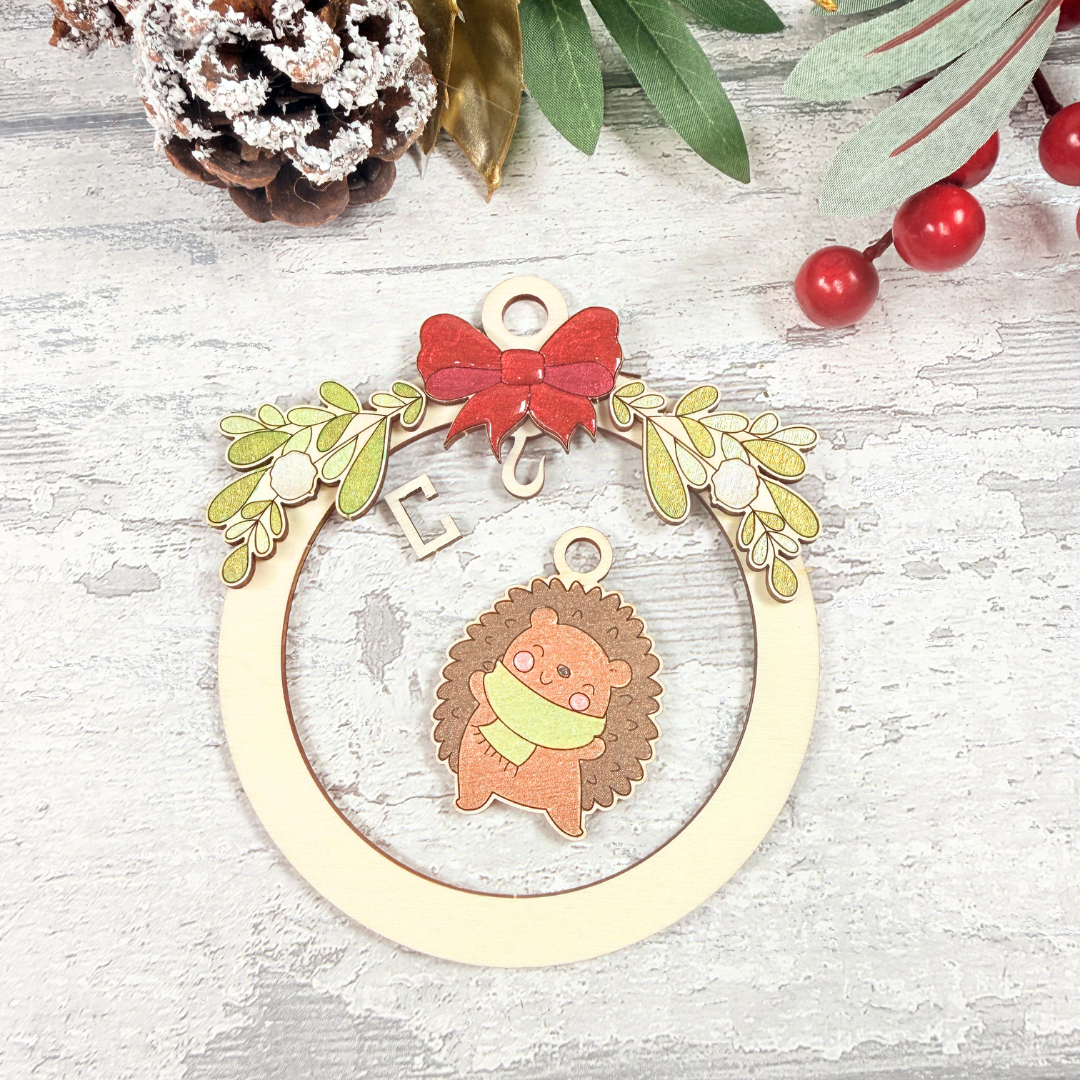 Christmas Dangle Bauble - Hedgy