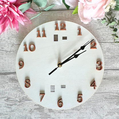 Spring Kitty Cat Clock Set - Clock included