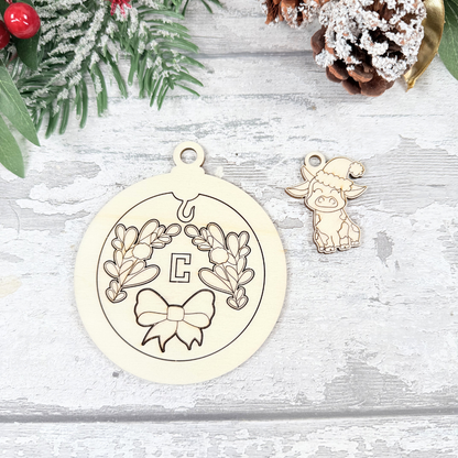 Christmas Dangle Bauble - Cow