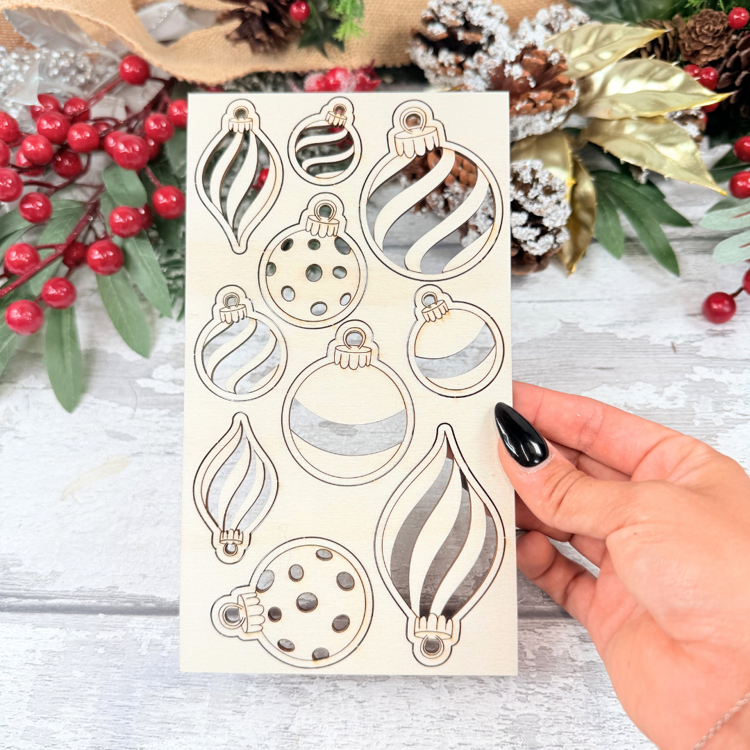 Mini Baubles Pop-Out Sheet