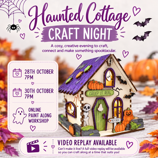 Haunted Cottage Craft Night - Craft from Home Online Workshop