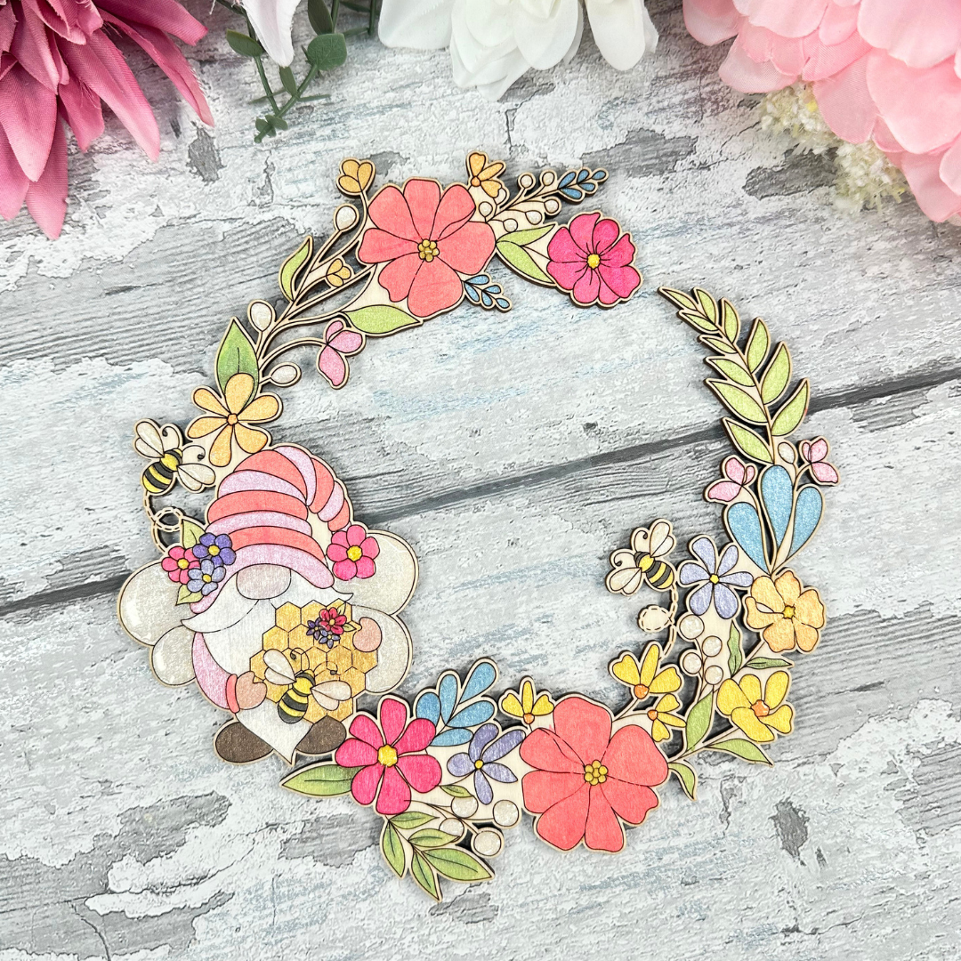 Spring Gnome Clock Face