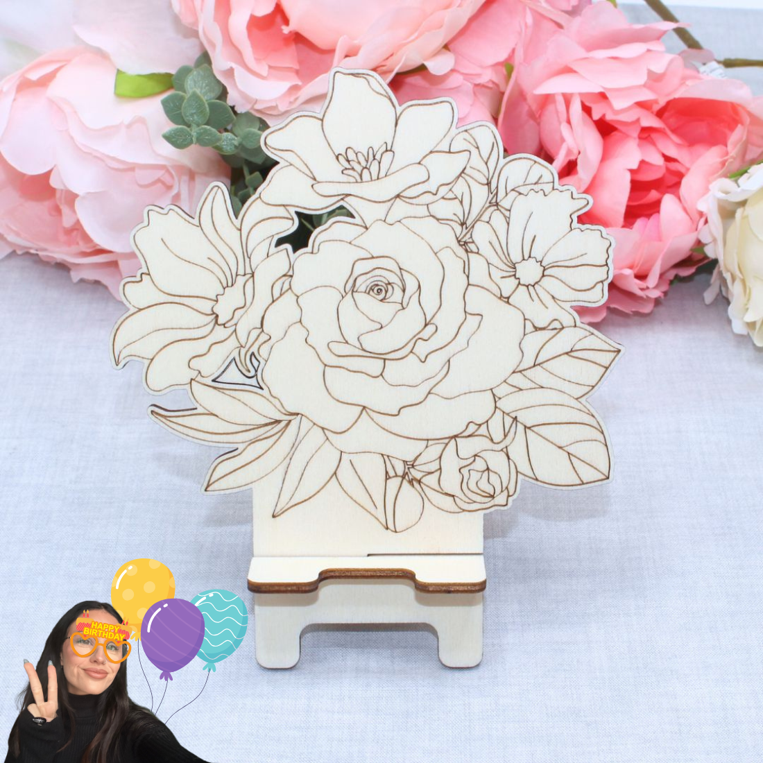 Floral Mobile Stand