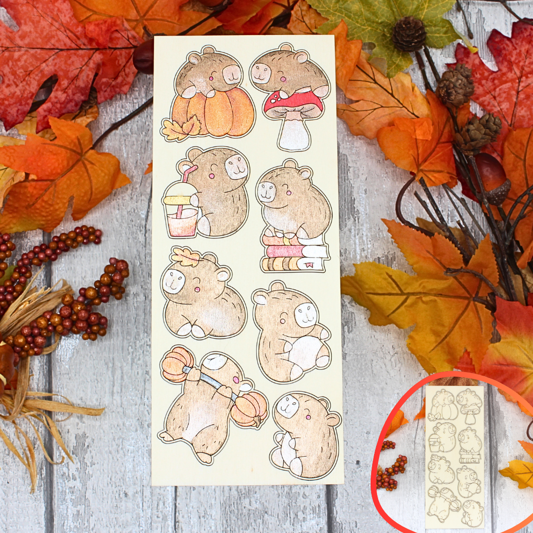 Cutesy Capybara Mini Set