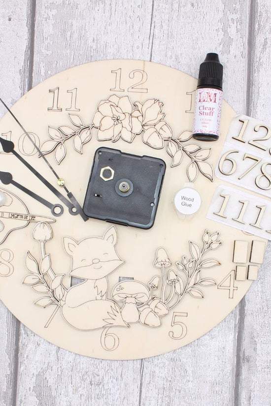 Autumn Foxi Clock Craft Kit