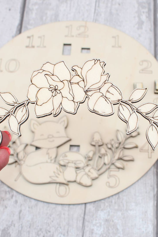 Autumn Foxi Clock Craft Kit