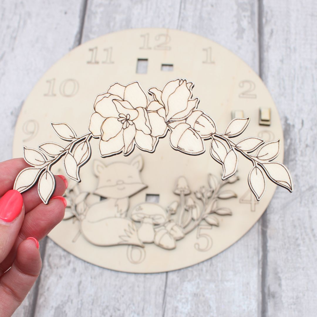 Autumn Foxi Clock Craft Kit