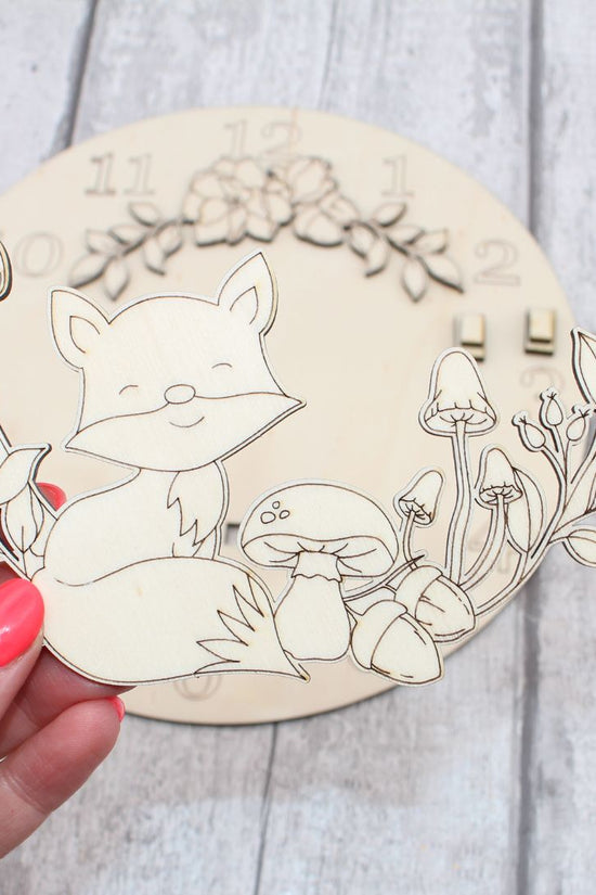 Autumn Foxi Clock Craft Kit
