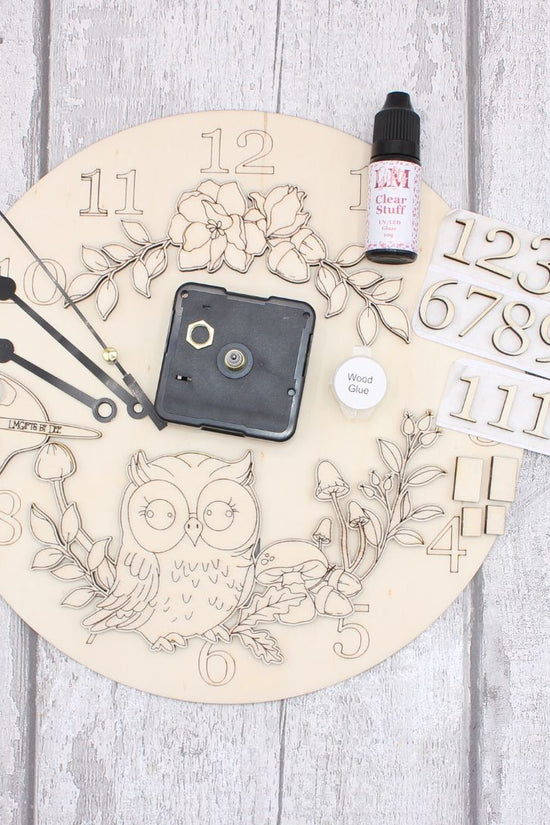 Autumn Owl Clock Craft Kit