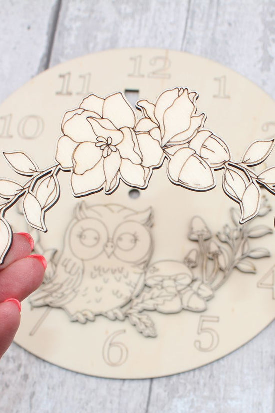 Autumn Owl Clock Craft Kit