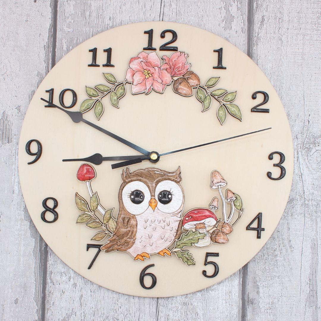 Autumn Owl Clock Craft Kit