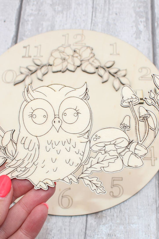 Autumn Owl Clock Craft Kit