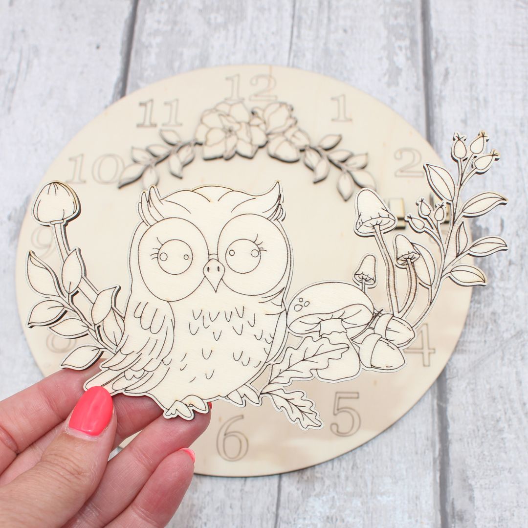 Autumn Owl Clock Craft Kit