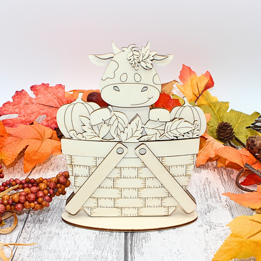 Autumn Basket - Dairy Cow Décor (Topper Only)