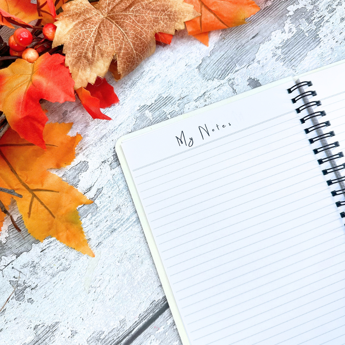 Autumn Bows Notebook