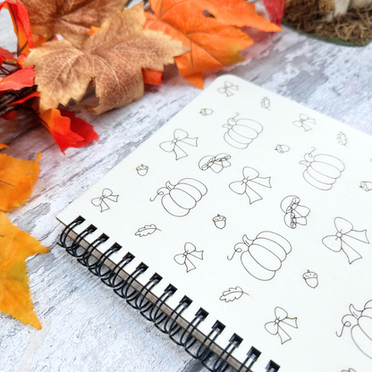 Autumn Bows Notebook