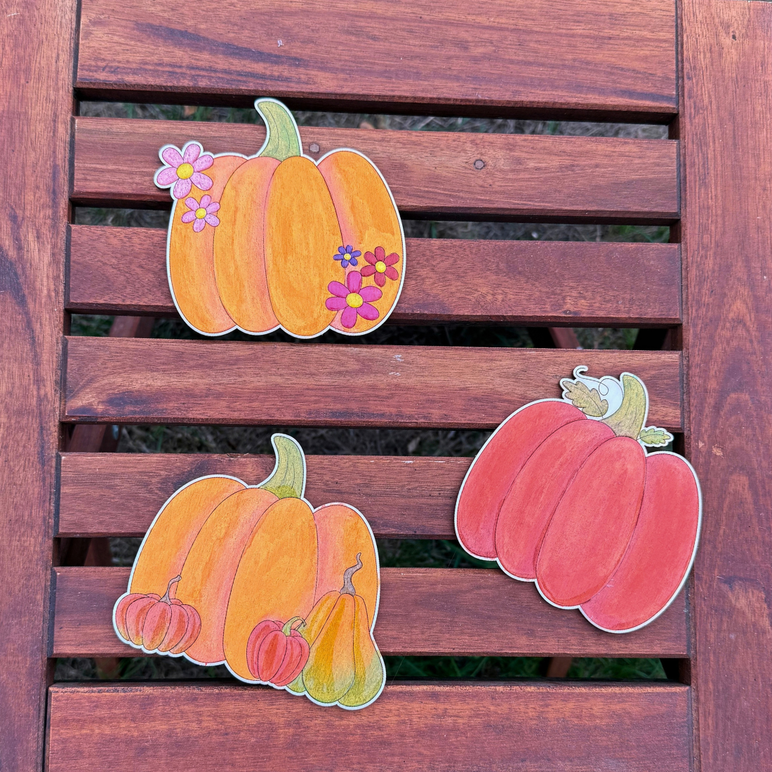 Pumpkin Coasters