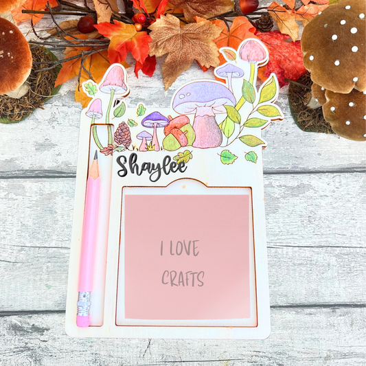 Personalised Autumn Notepad Holder