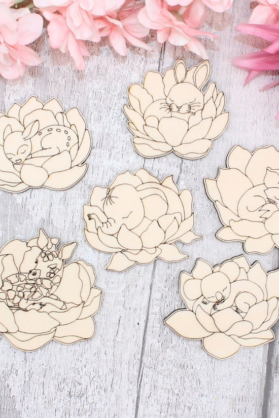 Baby Animals in Petals