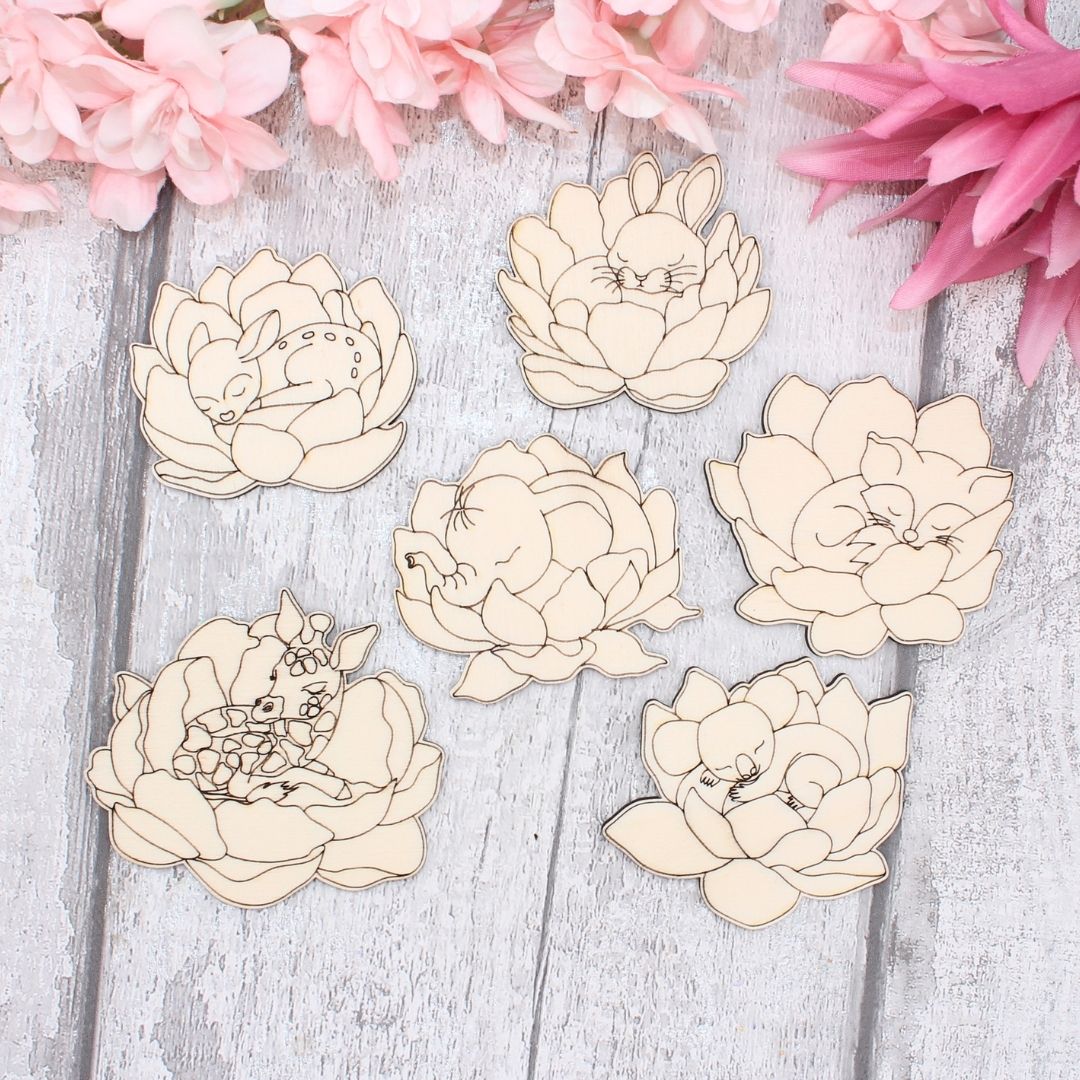 Baby Animals in Petals